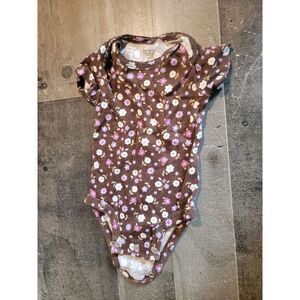 Carter's Brown floral 3 months one piece